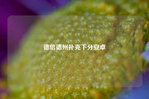 德信德州扑克下分安卓