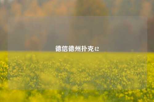 德信德州扑克42